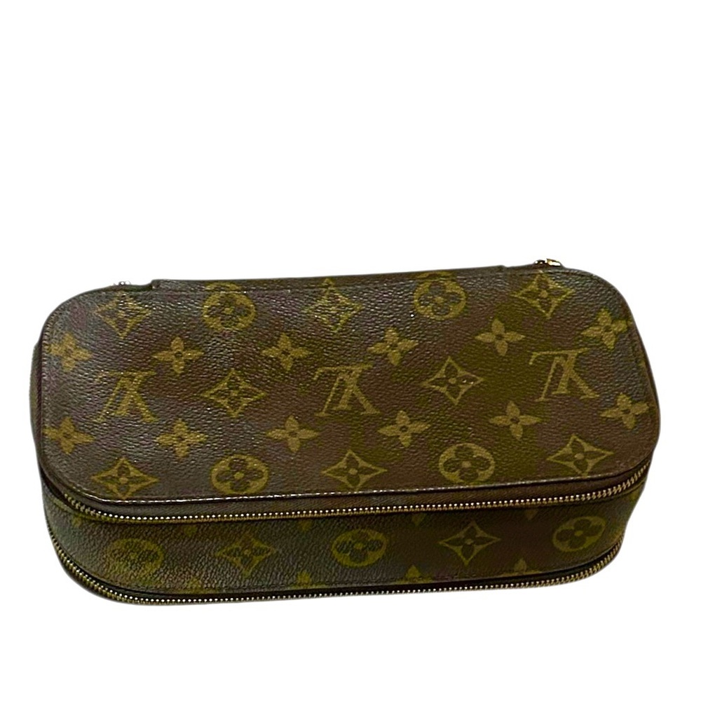 Louis Vuitton Monogram Trousse Brush LV Canvas Logo PM Travel Cosmetic Case Bag - Picture 5 of 15